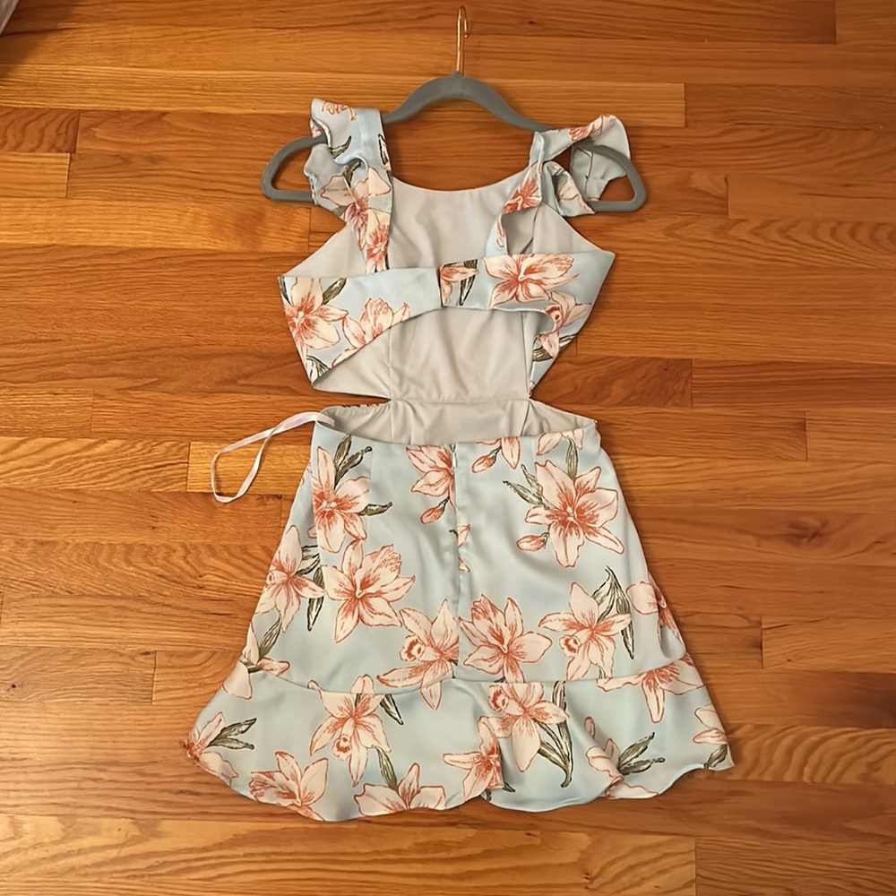 Superdown Mini Dress Light Blue Multi - image 5